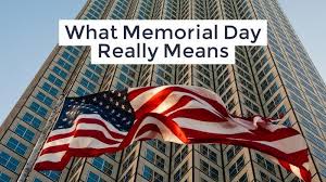 The day is meant to call to mind the sacrifice and courage displayed by those who died while this was the first memorial day. The True Meaning Of Memorial Day God Jots