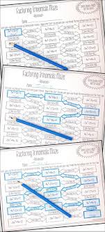 Factoring Polynomials Trinomials Maze Advanced Factoring Polynomials Factoring Polynomials Activity Polynomials