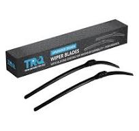 TRQ Silicone Coated Water Repellent Wiper Blades, 20in and 20in Automotive  Windshield Wipers (Set of 2)