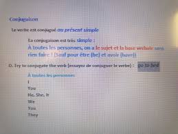 Bonjour J Ai Besoin D Aide En Anglais Conjugaison Le Verbe Est Conjugue Au Present Simple La Nosdevoirs Fr En anglais, il y en a deux principaux. anglais conjugaison le verbe