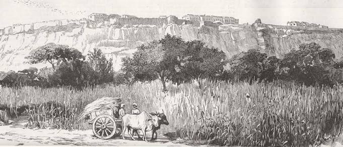 INDIA. The Gwalior. The Fort 1885 old antique vintage print picture – Antiquemapsandprints.com