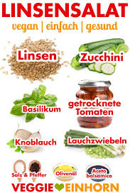 Veganer Linsensalat Rezept Linsensalat Vegan Linsensalat Vegane Salate