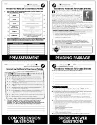 World War I Woodrow Wilson S Fourteen Points Gr 5 8 Grades 5 To 8 Lesson Plan Worksheets Ccp Interactive