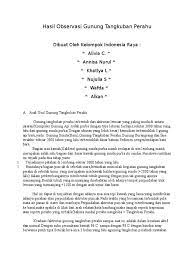 Namun, terlepas dari berbagai cerita sejarah gunung tangkuban perahu. Hasil Observasi Gunung Tangkuban Perahu
