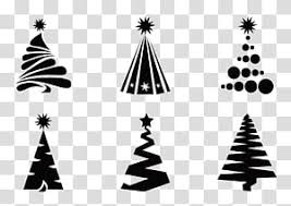 Christmas Black And White Christmas Tree Christmas Day Christmas Greenery Silhouette Christmas Decoration Christmas Lights Black And White Transparent Background Png Clipart Hiclipart