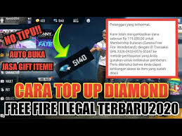 And, you can participate in luck royale and diamond spin to obtain various unique character skins, weapon skins, weapon upgrades and even cosmetic. Cara Top Up Diamond Free Fire Ilegal Terbaru2020 Auto Buka Jasa Gift Item Dafitsantuy Youtube