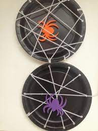 Annelily Design Halloween Kids Craft Spider Web Plates Halloween Preschool Halloween Crafts Halloween Crafts For Kids