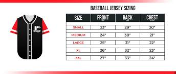 Baseball Jersey Size Chart Kasa Immo