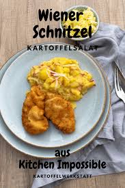 Kartoffelsalat Aus Kitchen Impossible Kartoffelwerkstatt In 2020 Rezepte Lebensmittel Essen Wiener Schnitzel