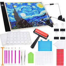 Sghuo Diamond Painting A4 Led Light Box And Tools Set With A4 Led Light Pad