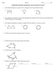 As you do these problems, you will come across formulas, definitions · you will turn in your review packet before you take your midterm. 2016 2017 Geometry Honors Final Exam Review Packet Pdf Free Download