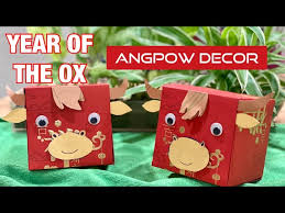 I put off making this every time as it. è³€å¹´æ'ºç´™ Diy Chinese New Year Of The Ox Red Packet Decor Simple Angpow Ox Cow Youtube