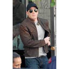 Pin On Civil War Steve Rogers Captain America Brown Distressed Leather Jacket