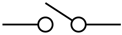 It will open (off) when the button is pushed. Datei Spst Switch Svg Wikipedia
