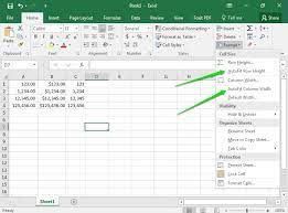 Below are the steps to do this: Changing Width Of Columns And Rows Computer Applications For Managers
