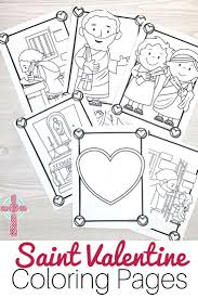 Saint Valentine Coloring Pages For Catholic Kids The Kennedy Adventures Catholic Kids Crafts Valentine Coloring Pages Valentine Coloring