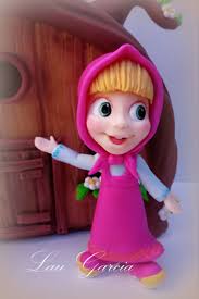 Masha y el oso porcelana fria Creaciones Laura Garcia