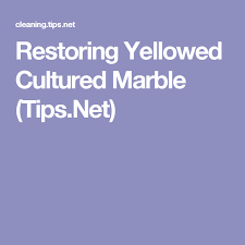 Restoring Yellowed Cultured Marble Tips Net Cultured Marble Marble Bathroom Yellow Marble