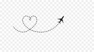 Airplane Flight Aircraft Clip Art Heart Shaped Airplane Route Png Is About Is Clip Art Airplane Flight Airplane Tattoos