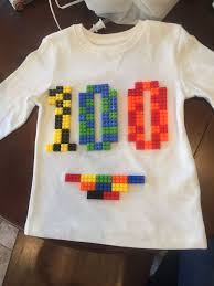100th Day Of Pre School Lego Shirt 100 Day Shirt Ideas 100 Day Of School Project 100 Days Of School Project Kindergartens