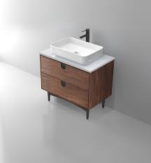 It is constructed with solid, hardwood frame and legs. Karton Republic Portree 30 Walnut Mid Century Bathroom Vanity Single Bathroom Vanity Modern Bathroom Vanity Mid Century Bathroom Vanity