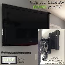 Hide Your Cable Box Behind Your Tv We Also Have Vertical Wall Mounts For Game Consoles And Digital Media Play Wall Mounted Tv Tv Over Fireplace Hide Cable Box
