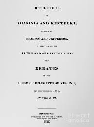 At the center were fundamental differences over the constitution: Alien Sedition Acts 1798 Photograph By Granger
