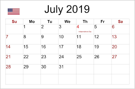 Monthly calendar for the month july in year 2019. Pin On 100 July 2019 Calendar