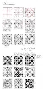Kunstunterricht grundschule / kunsterziehung kunst arbeitsblätter für die grundschule oder höhere klassen. Tangle Pattern Crux Verflechtung Muster Strohsterne Basteln Zentangle Designs
