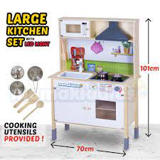 101 cm ikea style wooden kitchen playset kids kitchen set toy pretend play toys with cooking utensils shopee malaysia. Offer Mamakiddies Ikea Style European Wooden Kitchen Playset Kids Pretend Play Set Cooking Toy Mainan Dapur Kanak Shopee Malaysia