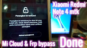 Proses hapus mi account redmi note 5a. Xiaomi Redmi Note 4 Mtk Micloud Dan Frp Bypass Youtube