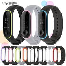 Mijobs Mi Band 3 Strap Silicone Wrist Bracelet Strap Miband 3 Colorful Strap Wristband Smart Band Mi Band3 For Xiaomi Mi Band 3 Aliekspress Aliexpress
