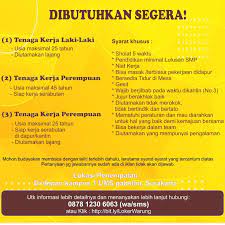 Lowongan staff packing lulusan smp/sma/smk pt diindonesia sukses berkarya. Loker Purwodadi Lulusan Smp Loker Purwodadi Lulusan Smp Lowongan Kerja Surabaya Gresik Sidoarjo Dan Sekitarnya 2021 Berkomentarlah Dengan Sopan Baca Info Loker Dengan Cermat Sebelum Bertanya Ikogeyaboz Tersedia Jenjang Karir