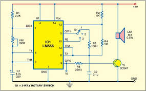 The circuit for tone generator is shown in below diagram. Triple Mode Tone Generator Detailed Circuit Diagram Available