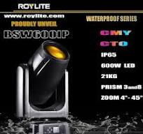Roylite Outdoor Stage Lighting 600W LED Waterproof Cmy CTO Beam Spot Wash  Moving Head for Large-Scale Outdoor Performance