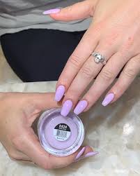 How are sns nails different from conventional nail polishes? 64 Trendy Dip Powder Nail Design Ideas Sns Nail Art Nail Shapes Lilac Nails Sns Nails Colors Nail Shapes