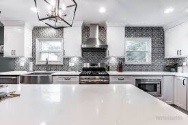 🙂 in fact, i'm about to replace my cooktop with a professional range and i've been seriously considering changing all my cabinet hardware to a gold/brass tone. White Shaker Grey Island Cabinets Kitchen Remodel Columbus Ohio Home Improvement