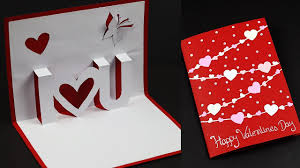 How to make a pop up birthday card? Diy Valentine Card Handmade I Love You Pop Up Card For Valentine S Day Anniversary Card Youtube