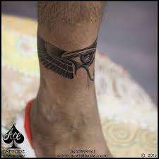 Horus Eye Tattoo With Wings Ace Tattooz Horus Eye Tattoo With Wings Ace Tattooz Ace Countrytattoo In 2020 Tatowierungen Tatowierung Fur Manner Augen Tattoo