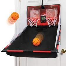 Walmart has this portable height adjustable basketball hoop system at the online price of only $57.99! Majik Over The Door Double Shot Indoor Basketball Hoop 23 L 16 W Walmart Com Walmart Com