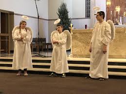 Reece Parshall, Sean Gage, and Hayden Skutt in the Christmas Play Quarter  Class.jpeg • Battle Creek Area Catholic Schools