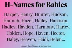 H Names For Babies H Baby Names H Names Baby Names