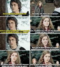 Harry Potter Book Moments Hermione And Harry Talk About Why Ron S Upset At Harry After His Name Harry Potter Wizard Harry Potter Outfits Harry Potter Fandom