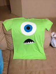 Nic Knacks Diy Monster S Inc Mike Wizowski Shirt Diy Monsters Monster Inc Birthday Monster Inc Costumes