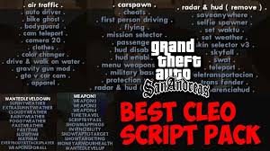 Cleo gold هو تطبيق سيسمح لنا باستخدام تعديلات وحيل gta في إصداره لنظام android. Gta San Andreas Cleo Mod Apk V2 00 Obb Free Download Androjungle