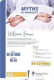 At our los angeles fertility center iui and ivf or intrauterine insemination and in vitro fertilization are two standards of care that address common and hidden unlike large los angeles fertility centers, we offer personalized care. Bridge Clinic Fertility Centre Wants To Debunk The Myths Of Infertility Don T Miss The Welcome Forum On Saturday Feb 24th Bellanaija