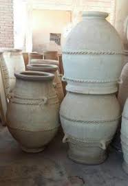 Jarre Poterie En Terre Blanchie A La Chaux Marrakech Rose Des Sablesjarre Poterie En Terre Blanchie A La Jarre Jarre En Terre Cuite Terre Cuite