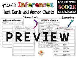 Help students practice key reading strategies use this set of 18 task cards to encourage students to make inferences while reading. Making Inferences Task Cards Worksheets And Pictures Bundle Kirsten S Kaboodle