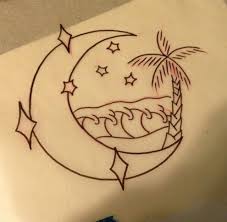 These beach tattoos for men are the wave of the future. Beach Stars And Moon Tattoo Moon Tattoo Norse Tattoo Beach Tattoo