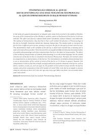 Proses dalam sistem taksir sendiri. Pdf Fenomenologi Simbolik Al Qur An Kritik Epistemologi Atas Buku Pengantar Fenomenologi Al Qur An Dimensi Keilmuan Di Balik Mushaf Utsmani